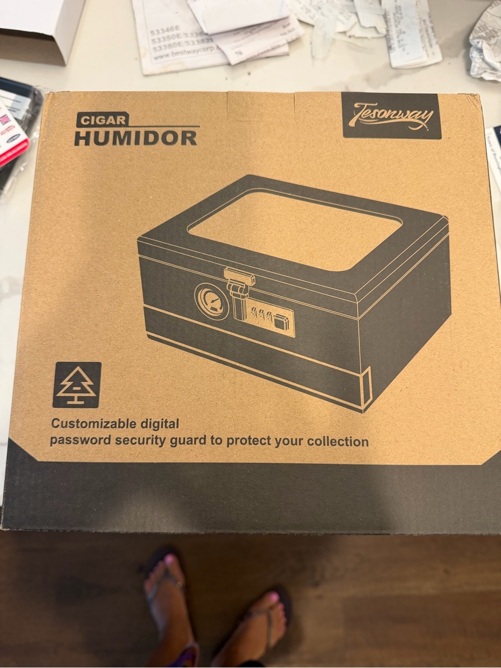 Cigar Humidor Box - Brown